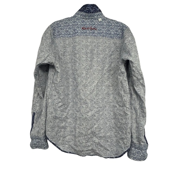 Robert Graham Ellicott Blue Abstract Print Button Down Shirt Men’s Small Cotton - Picture 13 of 16